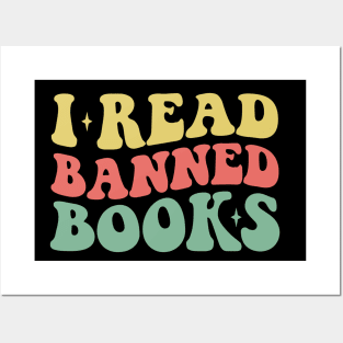 Vintage I Read Banned Books Geek Readers Posters and Art